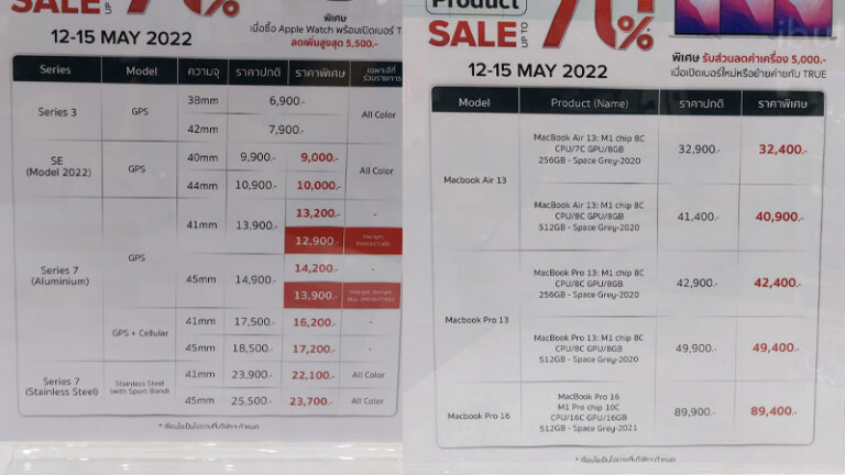 ราคา iphone ในงาน Mobile Expo 2022 iphone ipad clearance 9