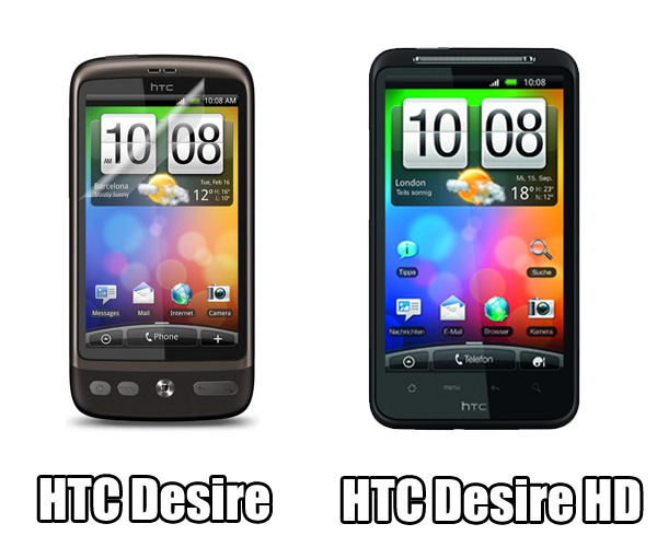HTC Desire Compare