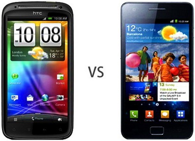 Samsung Galaxy S2 vs HTC Sensation