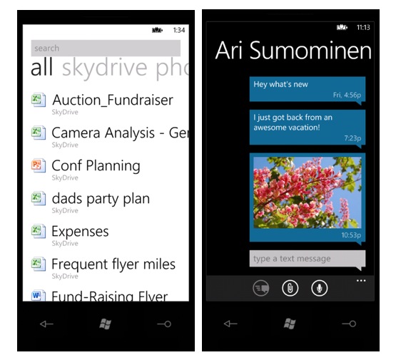 Microsoft โชว์ จับรวม SkyDrive เข้ากับ Windows Phone Mango (พร้อมวิดีโอ)