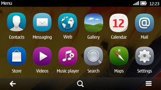 Symbian-Belle-flat-menu