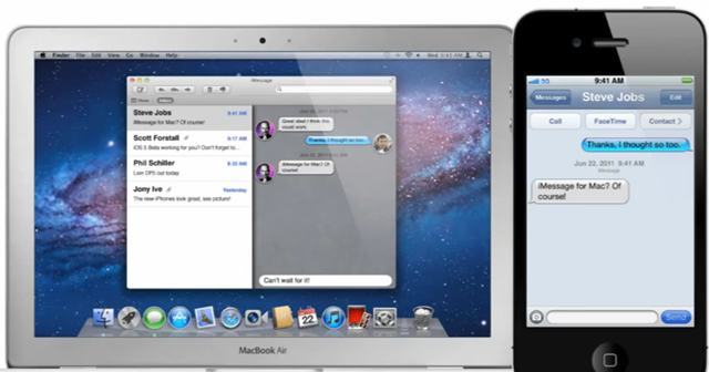 Facetime เเละ iChat กำลังถูกรวมเข้าไปใน iMessage? อาจจะเห็น OSX Lion เเละ iOS 5 ส่งข้อความหากันได้