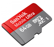 SanDisk เปิดตัว MicroSDXC ขนาดมหึมา 64 GB !!