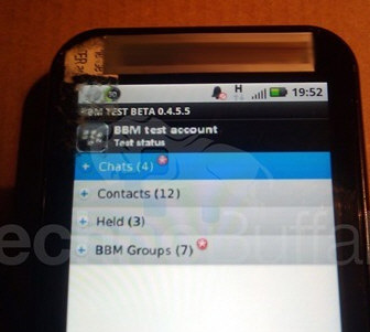 ยืนยันว่า BlackBerry Messenger บน Android มีอยู่จริง เเต่รูปที่เห็นเป็นของปลอม?