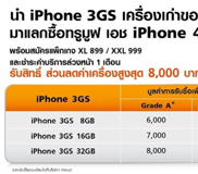 โปรโมชันเปลี่ยน iPhone 3GS เป็น 4S คุ้มค่าหรือไม่ที่จะเเลก