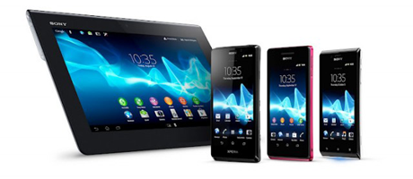 Sony เปิดตัวมือถือ 3 รุ่น เเท็บเล็ต 1 : Xperia T, J เเละ V เเละ Tablet S