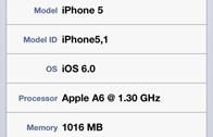 ไม่ใช่ 1 GHz iPhone 5 มีความเร็วสูงสุด 1.3 GHz ต่ำสุดที่ 550 MHz