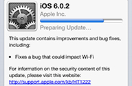 iOS 6.0.2 สำหรับ iPhone 5 และ iPad mini มาแล้ว เน้นแก้ปัญหา WiFi เป็นหลัก