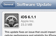 Apple ปล่อย iOS 6.1.1 ออกมาให้ผู้ใช้ iPhone 4S อัพเดตแก้ปัญหาการรับสัญญาณ Cellular แล้ว