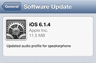 Apple เปิดให้ผู้ใช้ iPhone 5 อัพเดตเป็น iOS 6.1.4 ได้แล้ว มาพร้อมการอัพเดต Audio Profile เล็กน้อย
