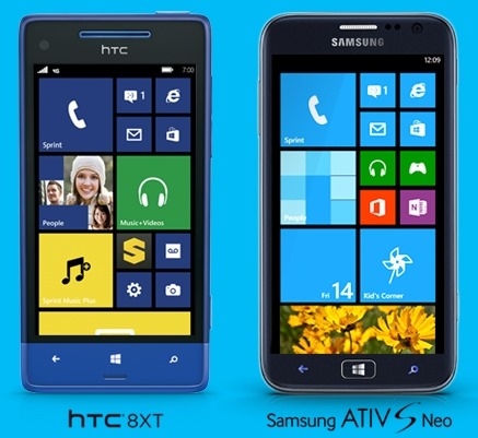 Samsung-Ativ-S-Neo-HTC-8XT-Sprint-Windows-Phone-8-LTE