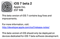Apple ปล่อย iOS 7 Beta 2 สำหรับนักพัฒนาแล้ว พร้อมรองรับการใช้งานบน iPad และ iPad mini เพิ่มเข้ามาด้วย