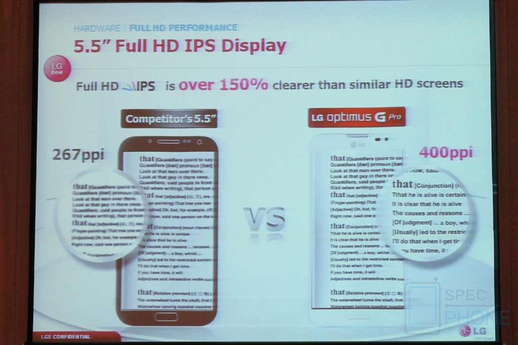 LG Optimus G Pro hands on specphone 131