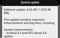 HTC ปล่อยตัวอัพเดท 4.3 พร้อม Sense 5.5 ให้กับ HTC One แล้ว