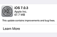 Apple ปล่อยอัพเดต iOS 7.0.3 แล้ว แก้ไขบั๊กบางส่วน กดอัพเดตจากในเครื่องได้ทันที