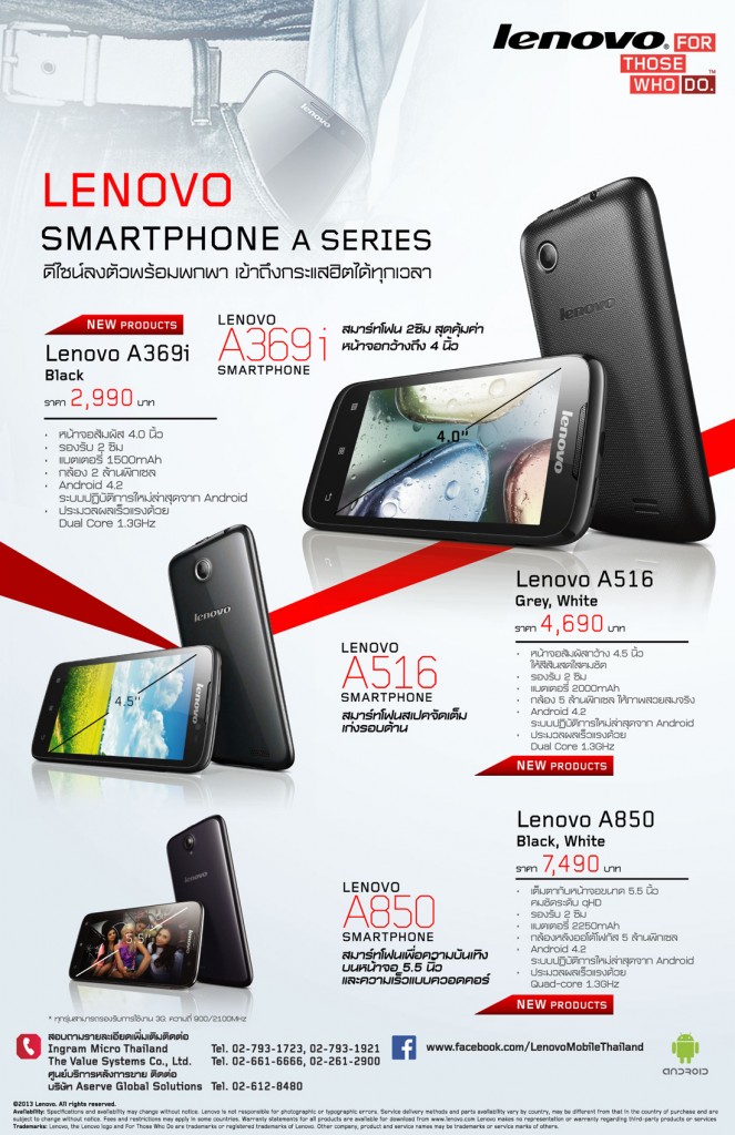 Lenovo Smartphone A series 01