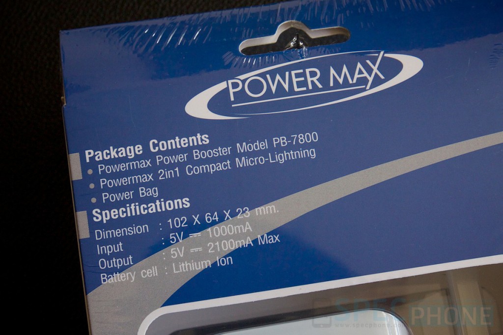 Review Powermax PB7800 Powerbank SpecPhone 005