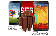 Samsung Galaxy S4 และ Note 3 จะได้รับ Android 4.4 ในเดือนมกราคมนี้