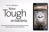 [CES 2014] Corning เปิดตัวกระจก Gorilla Glass แบบป้องกันเชื้อแบคทีเรียได้ในตัว