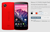 Nexus 5 สีแดงวางจำหน่ายอย่างเป็นทางการแล้วใน Google Play เริ่มต้นที่หมื่นนิดๆ