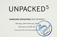 Samsung ส่งบัตรเชิญร่วมงาน UNPACKED 5 คาดเปิดตัว Galaxy S5