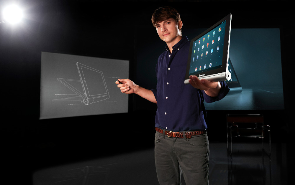 Ashton Kutcher Lenovo Yoga Tablet1