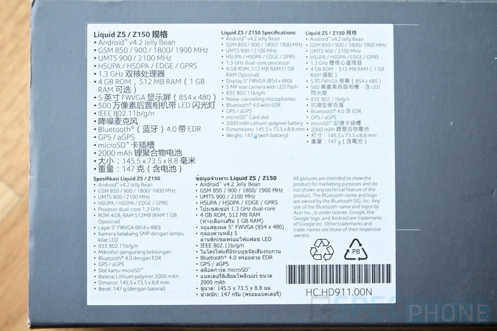 Review Acer Liquid Z5 SpecPhone 003