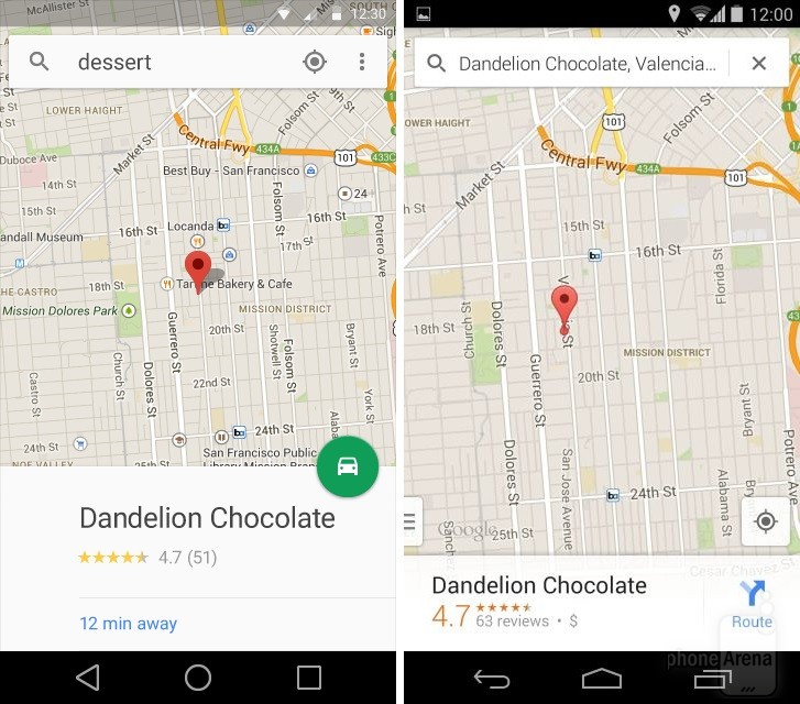 Android L vs Android KitKat 22