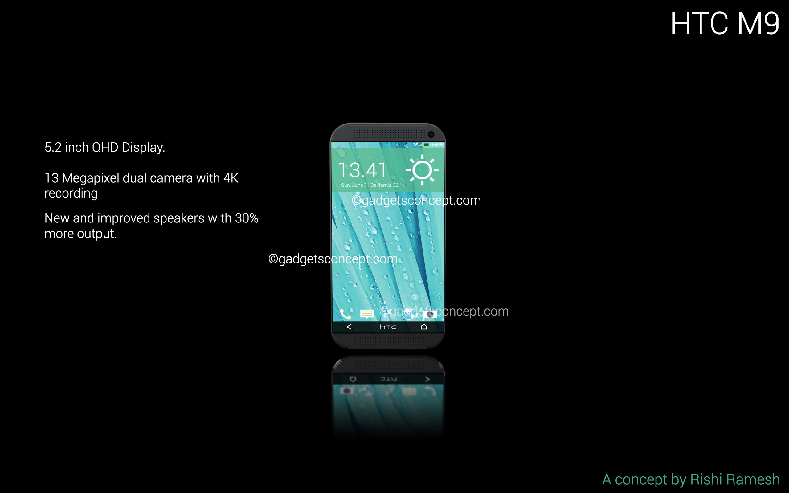 HTC One M9 concept by Rishi Ramesh4