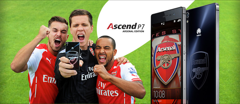 Huawei Ascend P7 Arsenal Edition รุ่นพิเศษสำหรับแฟน Arsenal เท่านั้น