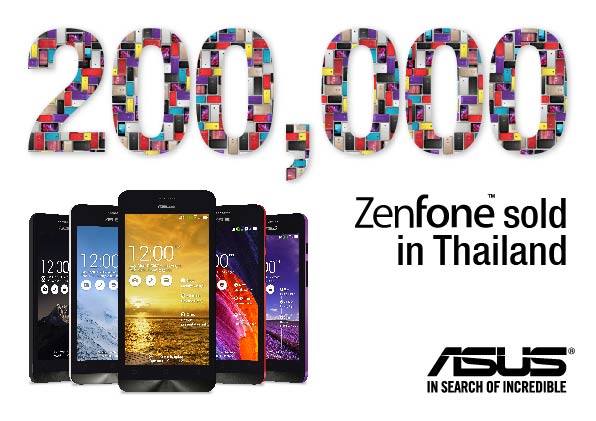 ขายดีเกิ๊น!! Asus Zenfone ในประเทศไทยขายไปแล้วกว่า 200,000 เครื่อง