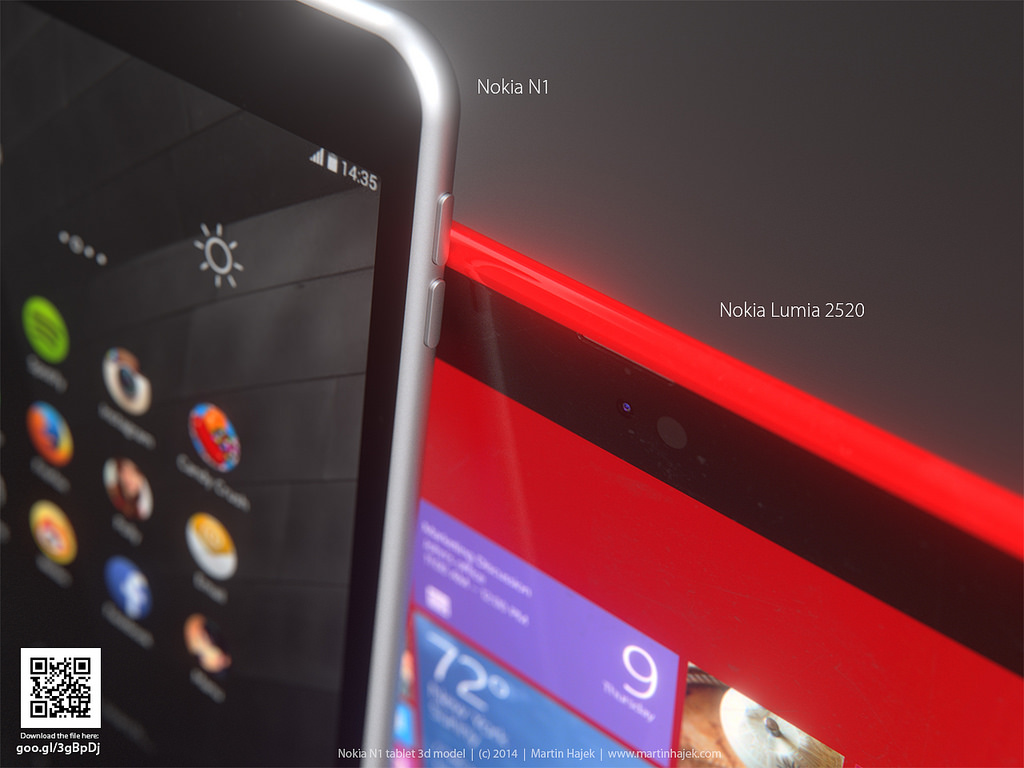 Nokia N1 vs Nokia Lumia 2520 พัฒนาแห่งการดีไซน์