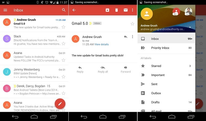 Gmail 5.0 มาแว้วววว เริ่มอัพเดตแล้วใน Google Play (สำหรับบางคน ใครใจร้อนมี APK ให้โหลด)