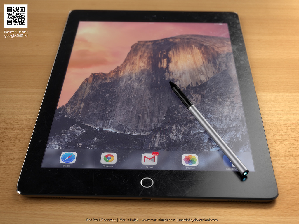 มาแล้ว Concept Design ของ iPad Pro จอ 12 นิ้ว งานนี้มีปากกามาให้ด้วย