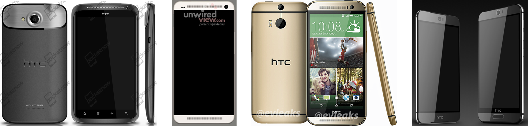 หลุดภาพ Render ของ HTC One M9 และ M9 Plus ดีไซน์ใหม่ กล้องหน้าขนาดใหญ่ และระบบสแกนลายนิ้วมือ