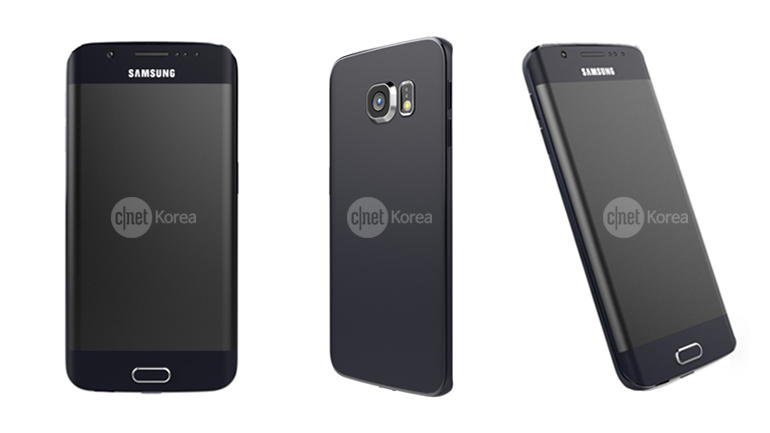 หลุดภาพเรนเดอร์แบบเป็นทางการของ Samsung Galaxy S6 Edge จอโค้งสองด้าน กล้องนู้นนูน