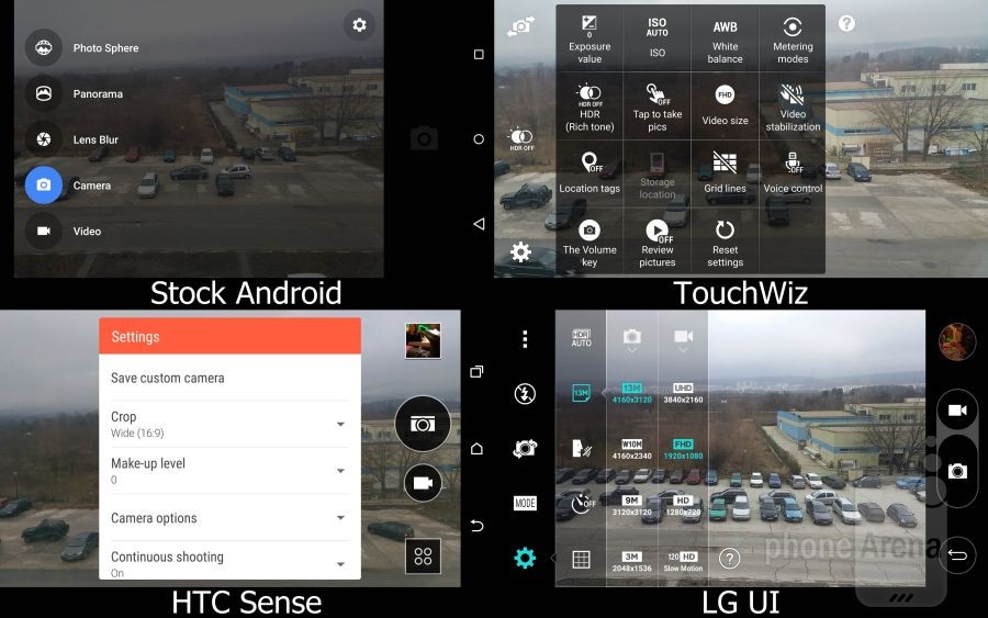 Stock Lollipop vs TouchWiz vs Sense vs LG UI 13