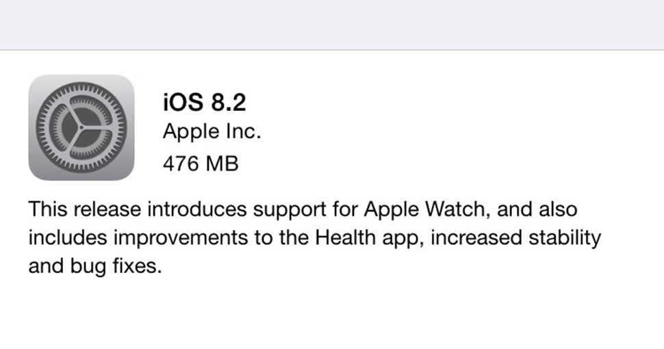 iOS 8.2 เปิดให้ดาวน์โหลดแล้ว เพิ่มแอพ Apple Watch มาให้พร้อมใช้งาน