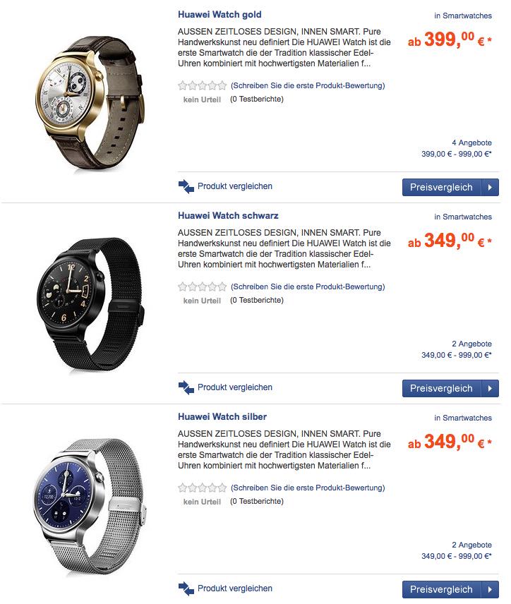 Huawei Watch price 2