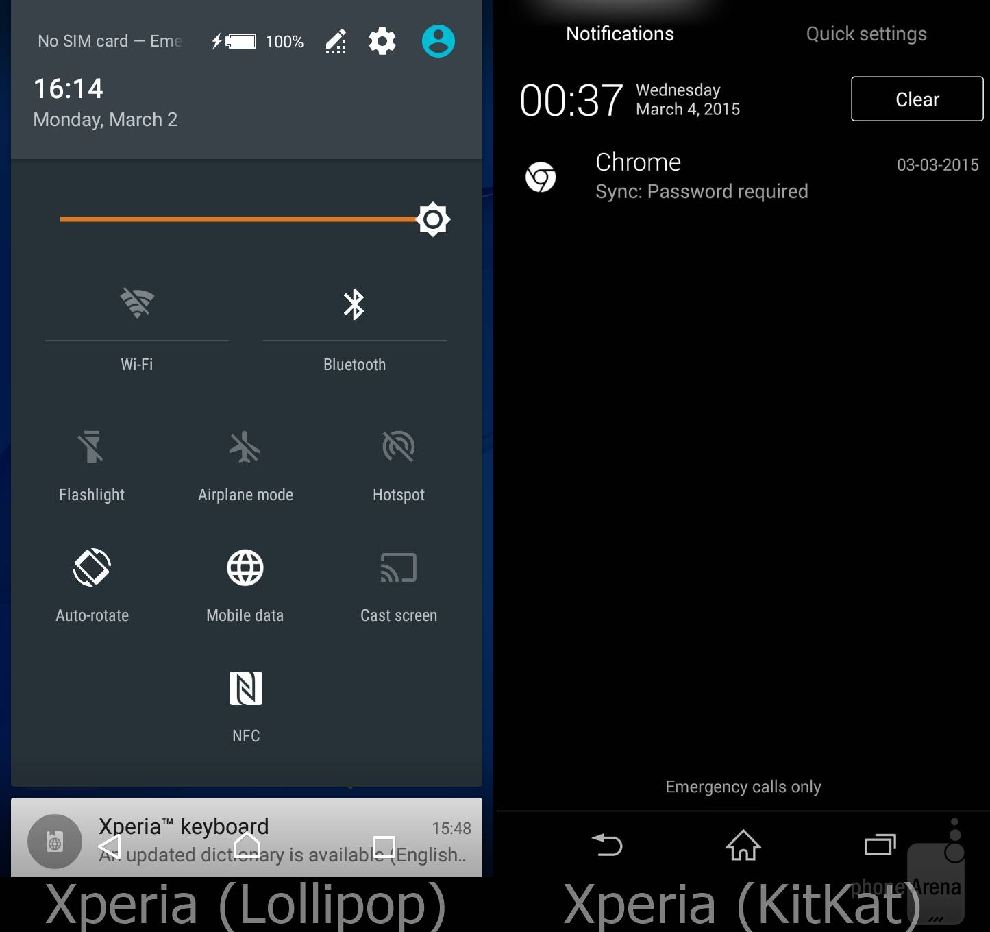 Xperia Lollipop vs Xperia KitKat UI Comparison 1