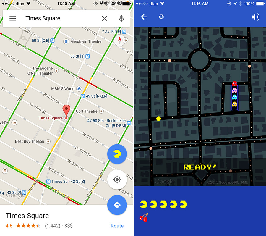 เกมดักแก่: มาเล่น Pac-Man บน Google Maps กัน (พร้อมรายชื่อสถานที่สำหรับค้นหา)