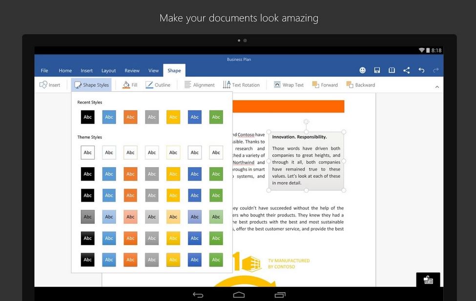 Microsoft เปิดตัว Microsoft Office preview ในสมาร์ทโฟน Android แล้ว