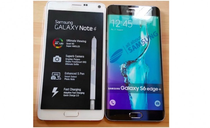 ว่อนทั่วเน็ตตัวเครื่องดัมมี่ ของ Samsung Galaxy S6 edge+ วางเทียบให้เห็นชัดๆ ปะทะ Galaxy Note 4