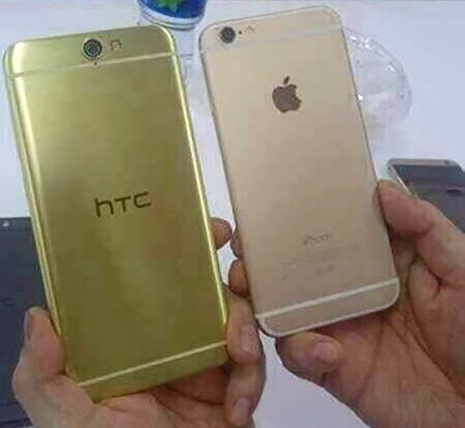 ภาพถ่ายตัวเครื่องของ HTC Aero ที่หน้าตาคล้ายกับ iPhone 6 อย่างกับฝาแฝด มาพร้อม หน่วยประมวลผล 10 คอร์