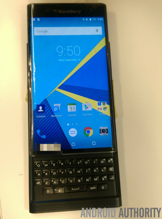 Live shots of the Android powered BlackBerry Venice