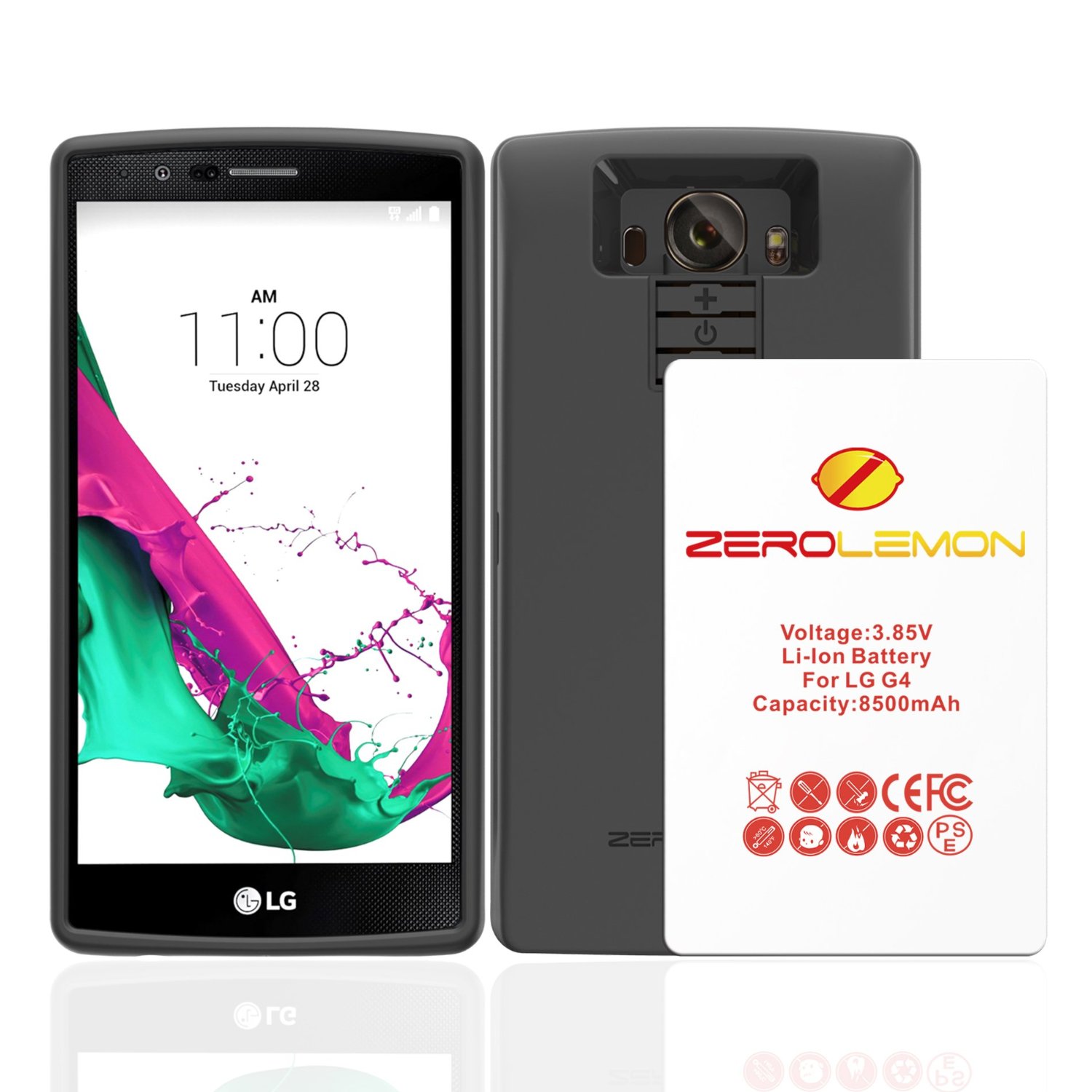 Zerolemon LG G4 battery pack 8500mAh 11