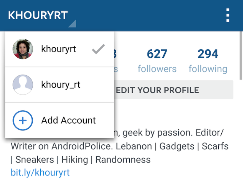 Instagrams Android app will support multiple accounts 1