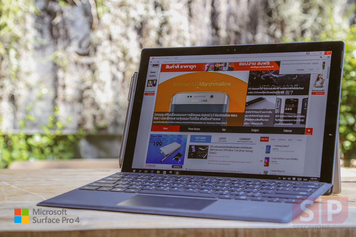 [Review] รีวิว Microsoft Surface Pro 4 แท็บเล็ตที่ใช้แทน Notebook Windows 10 ได้สบายๆ