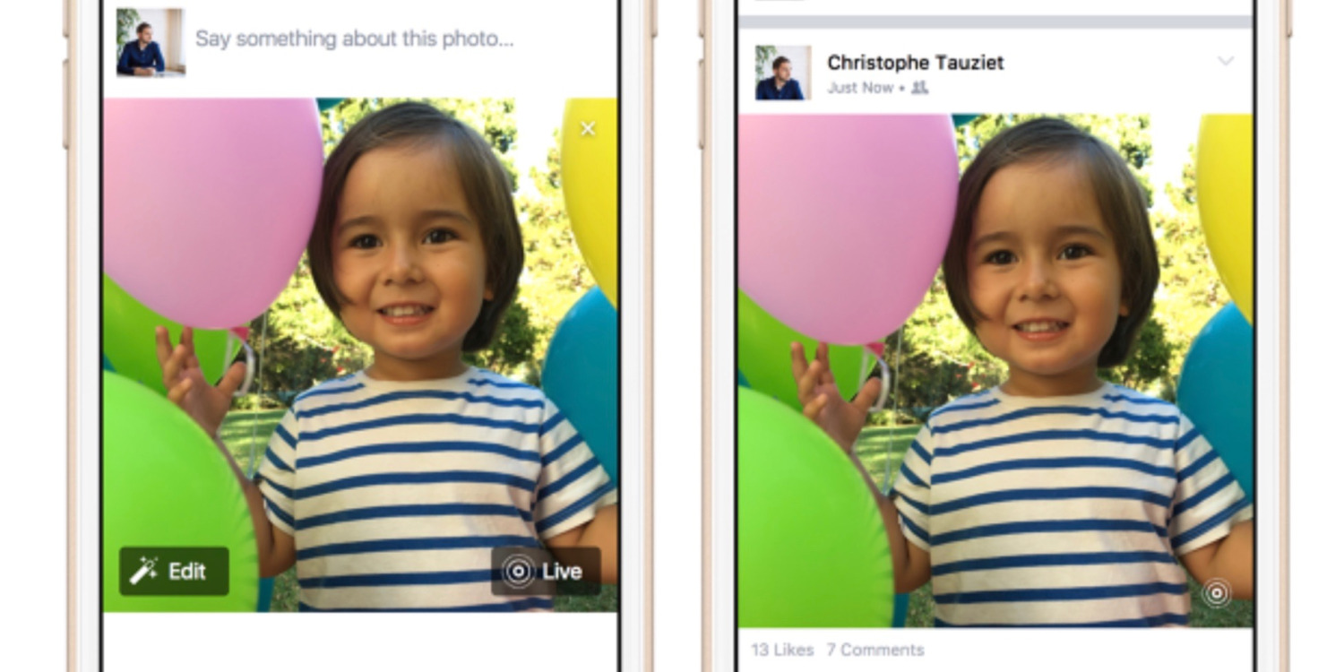 Facebook เริ่มทดสอบระบบ Live Photos บน iOS แล้ววันนี้