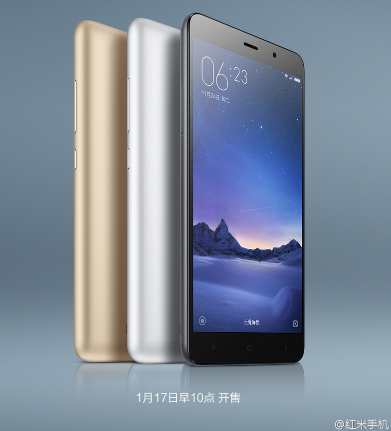 Xiaomi เปิดตัว Xiaomi Redmi Note 3 Pro มาพร้อมซีพียู Snapdragon 650 แบตเตอรี่ 4050 mAh!!